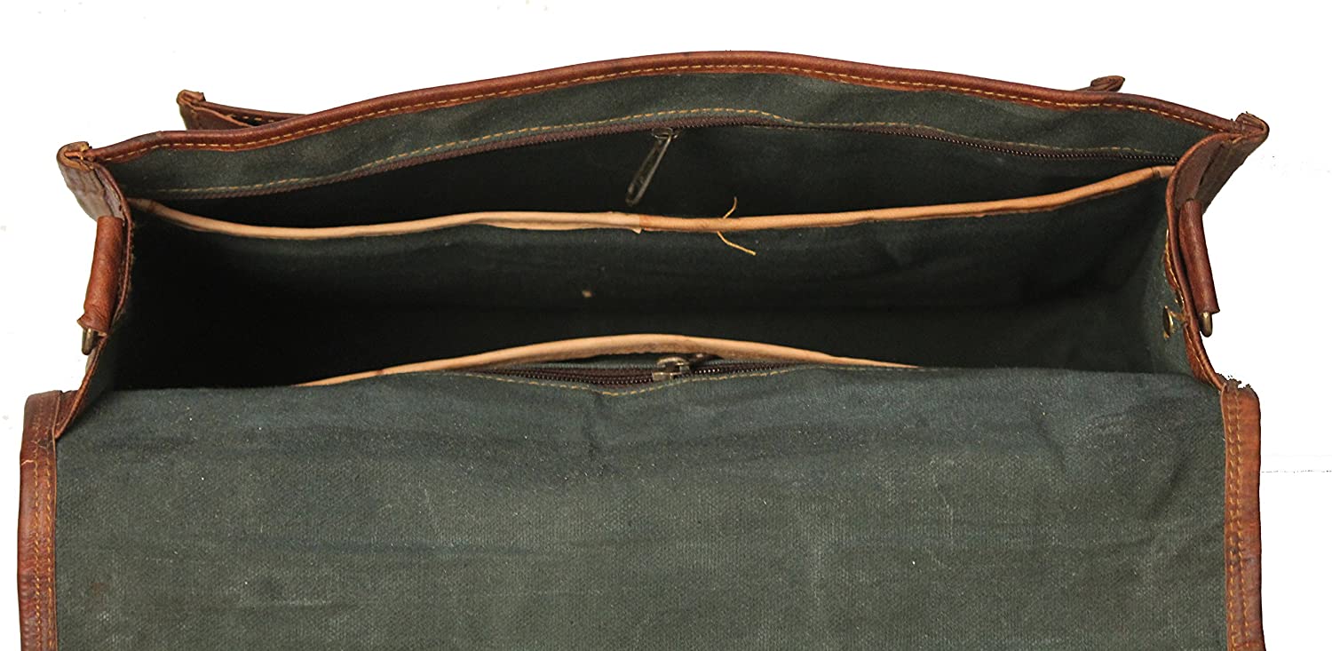 Handmade World Leather Messenger Bags For Men Women Briefcase Laptop Computer Satchel Distressed Bag (11" X 15") - Image 6